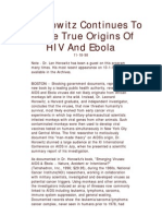Dr. Horowitz Continues To Expose True Origins of HIV and Ebola