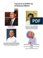 Mga Kagawaran at Kalihim NG Pamahalaang Pilipinas