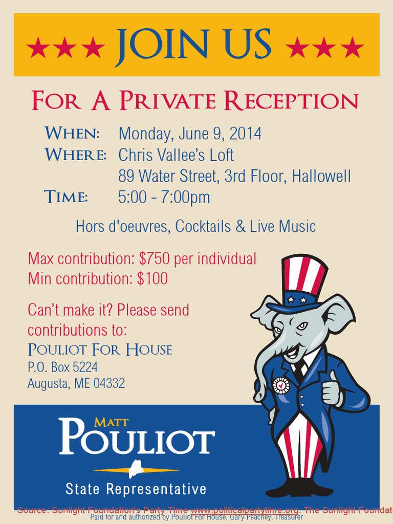 Private Reception Invitation - June 9, 2014 | PDF