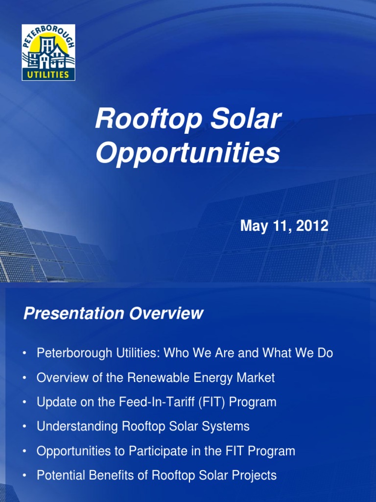 Rooftop Solar Opportunities Overview | PDF | Photovoltaics | Renewable ...