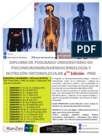 Posgrado de Psiconeuroinmunoendocrinologia y nutrición ortomolecualr - 4ª Edición
