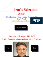 President's Selection 2008: Select President - Your National Responsibility Don't Avoid