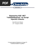 Bypassing Dot NET ValidateRequest