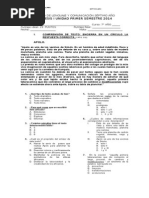 PRUEBA I UNIDAD 7° BÁSICO 2014