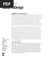 Download Adobe InDesign In-Depth Typography by Jason Bentley SN238960 doc pdf