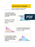 Ángulos Exterioresen Un Triángulo