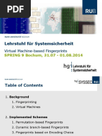 Lehrstuhl Für Systemsicherheit: Virtual Machine-Based Fingerprints