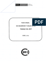 Plan Anual de Seguridad y Salud en El Trabajo IRTP-Abril2014