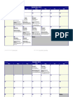 Round 1 Observation - Debrief 2014 Calendar