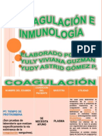 Coagulación e Inmunología