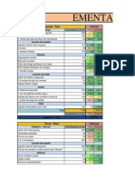 Ementa Semanal - Nutrição Na Pessoa Idosa