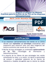 Beneficios Mejores Practicas Gestion Tics Mario Monsalve 2011 06-05-111012181026 Phpapp02