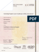 CAE Certificate