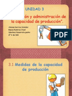 Unidad 3 Planeacion y Admon de La Capacidad de Produccion