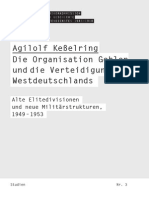 Agilolf Keßelring - Die Organisation Gehlen Und Die Verteidigung Westdeutschlands (2014)