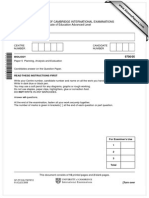 University of Cambridge International Examinations General Certificate of Education Advanced Level