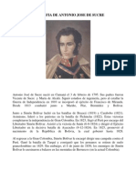 Biografia de Antonio Jose de Sucre