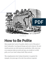 How To Be Polite - The Message - Medium
