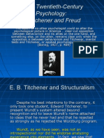 Early Twentieth-Century Psychology: Titchener and Freud