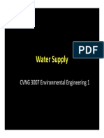 Water Supply Water Supply: CVNG 3007 Environmental Engineering 1