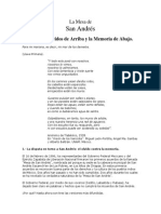 La Mesa de San Andrés. Entre Los Olvidos de Arriba y La Memoria de Abajo