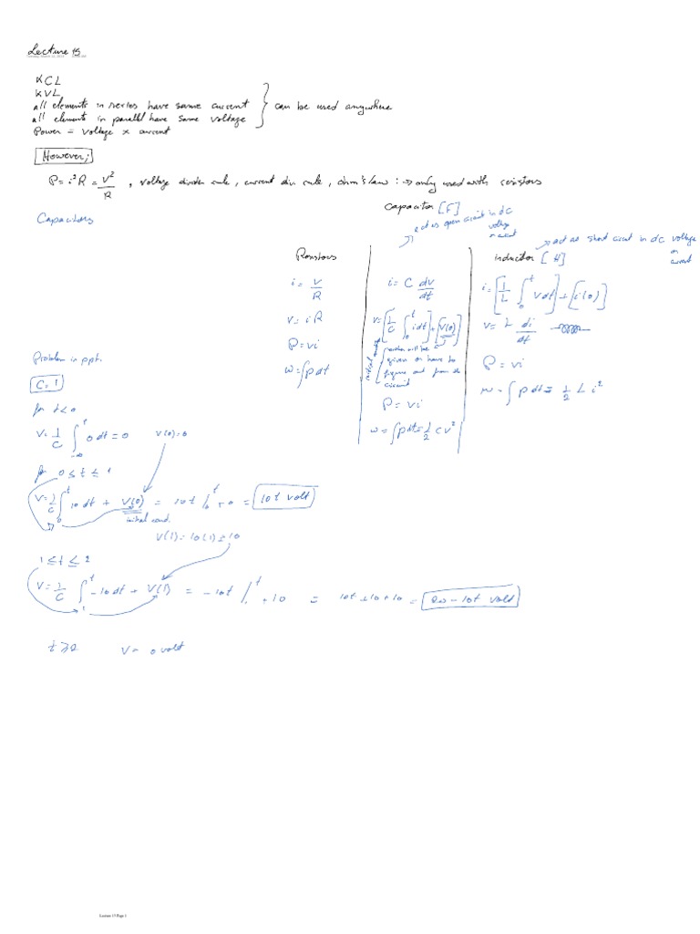 Lecture 15 Notes - March 12, 2013 | PDF