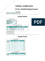 Factorial Completo ADX Report For Untitled Experiment: Design Details