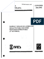 Barras Rollos de Acero Resaltantes Refuerzo Estructural 316 95