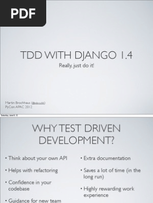 Tdd With Django