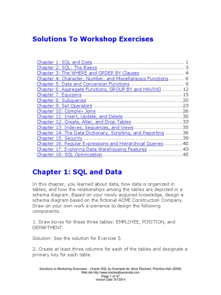 Text Workshop Solutions | PDF | Sql | Table (Database)