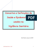 Definições Em Epidemiologia e Vigilância Sanitária