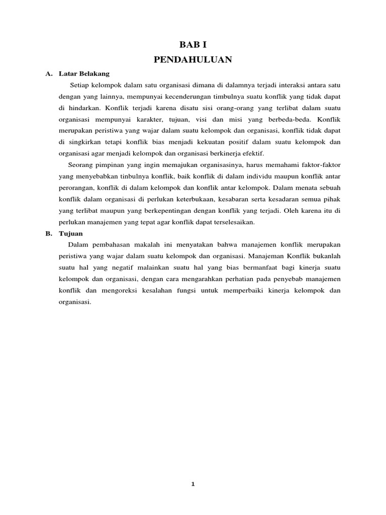 Makalah Manajemen Konflik