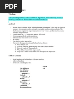 Final Year Project Report Guide | PDF | Abstract (Summary) | Experiment