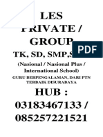 LES Private / Group: TK, SD, SMP, Sma