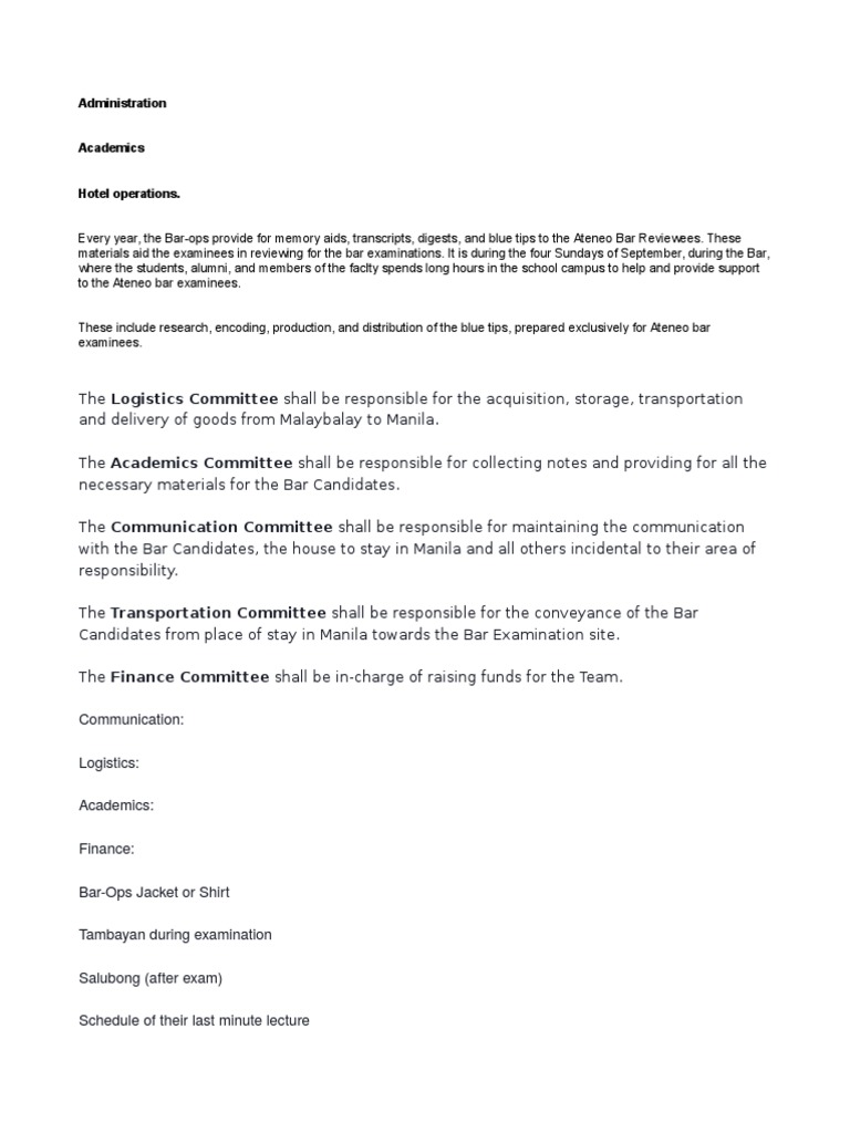 Committees | PDF | Business