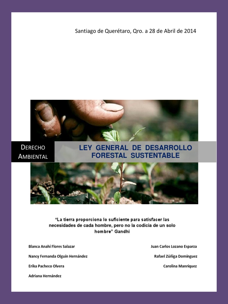 Ley General de Desarrollo Forestal 2003 | PDF | Gestión de bosques ...