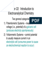 Chapter 22: Introduction To Electroanalytical Chemistry