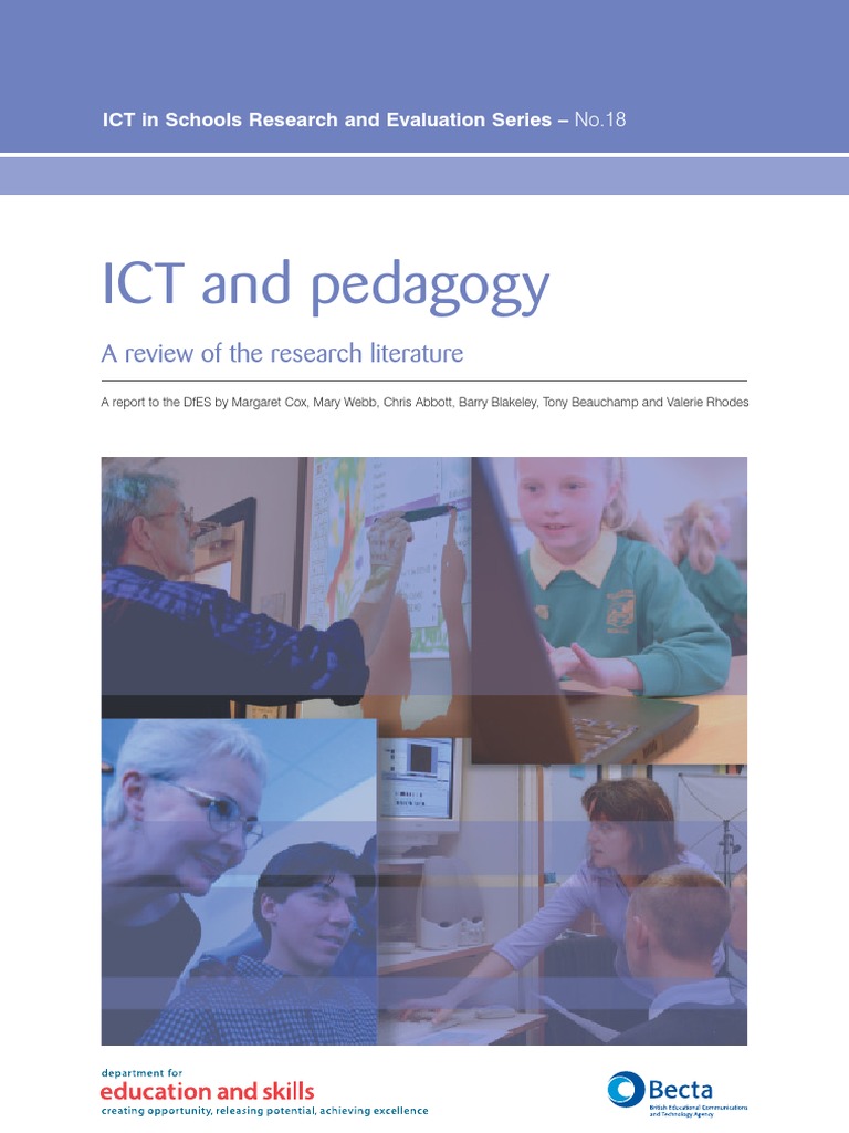 ICT and Pedagogy: A Review of The Research Literature | PDF ...