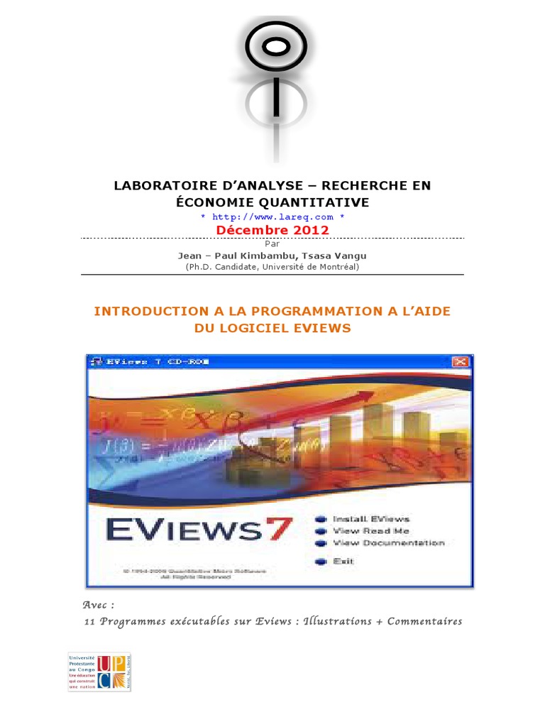 Introduction à Eviews et Modèle ARDL | PDF | Structure de contrôle ...