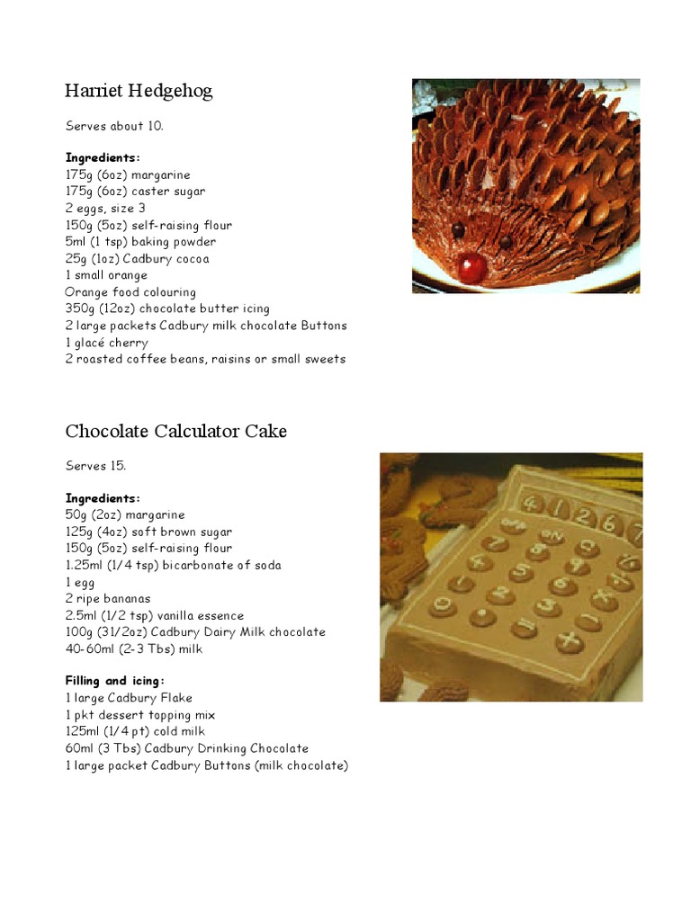 Ratio Proportion Recipes PDF Cakes Chocolate