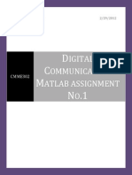 Digital Communication Matlab Assignment No