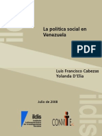 La Politica Social en Venezuela