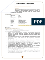 CURRICULUM VITAE - Mitei Chepngeno Emmilie: Career Objective