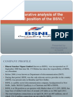 Comparative Analysis of the Financial Position Of