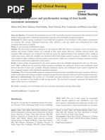 Development Process and Psychometric Testing of Foot Health Assessment Instrument