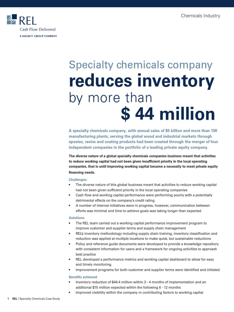 SD Chemical Case Study For MBA Students | PDF | Working Capital | Fine ...
