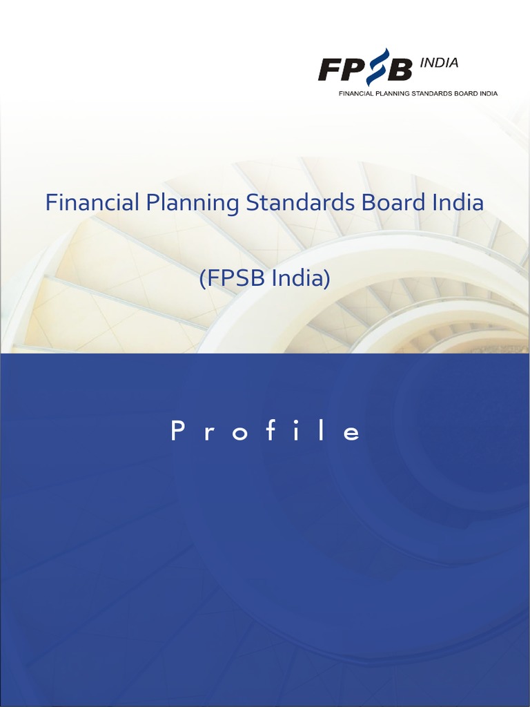 Financial Planning Standards Board India (FPSB India) Profile PDF