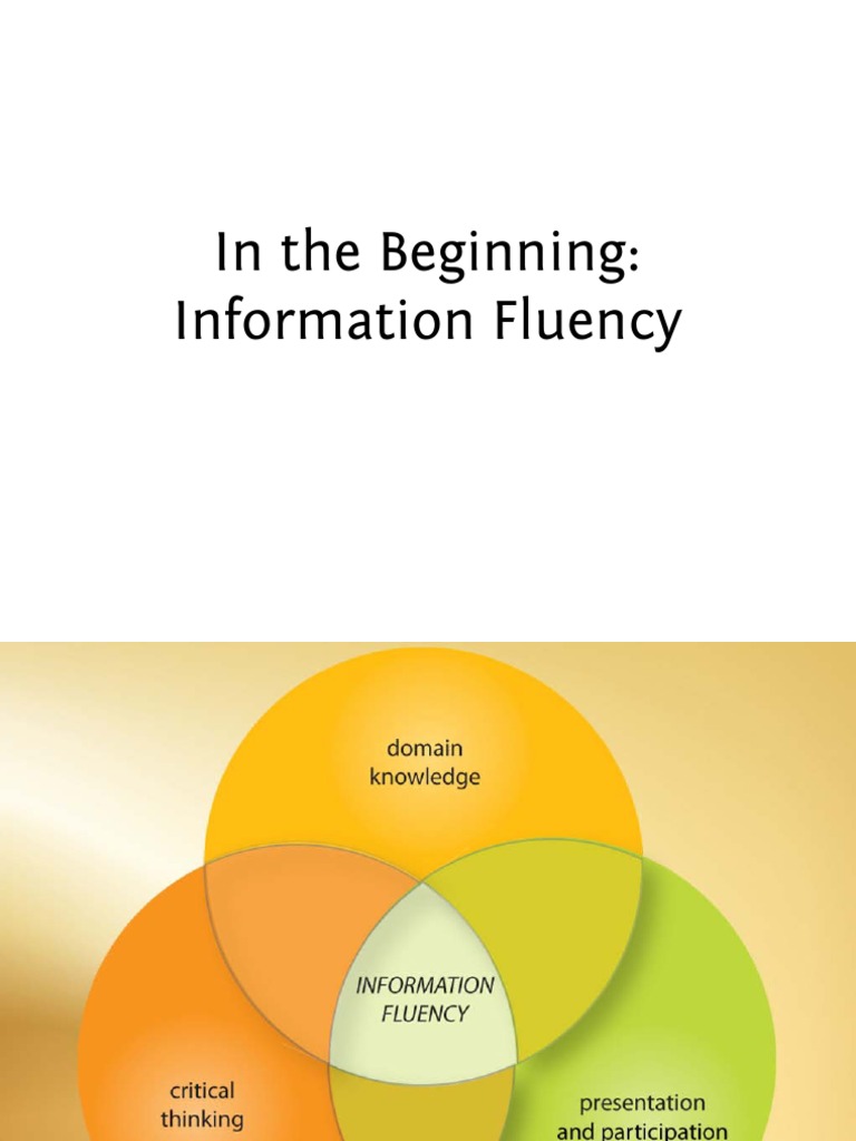 Exploring Information Fluency and Literacy | PDF