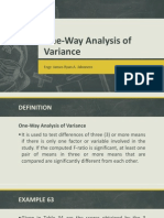 One-Way Analysis of Variance