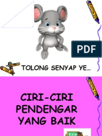 Ciri-Ciri Pendengar Yang Baik